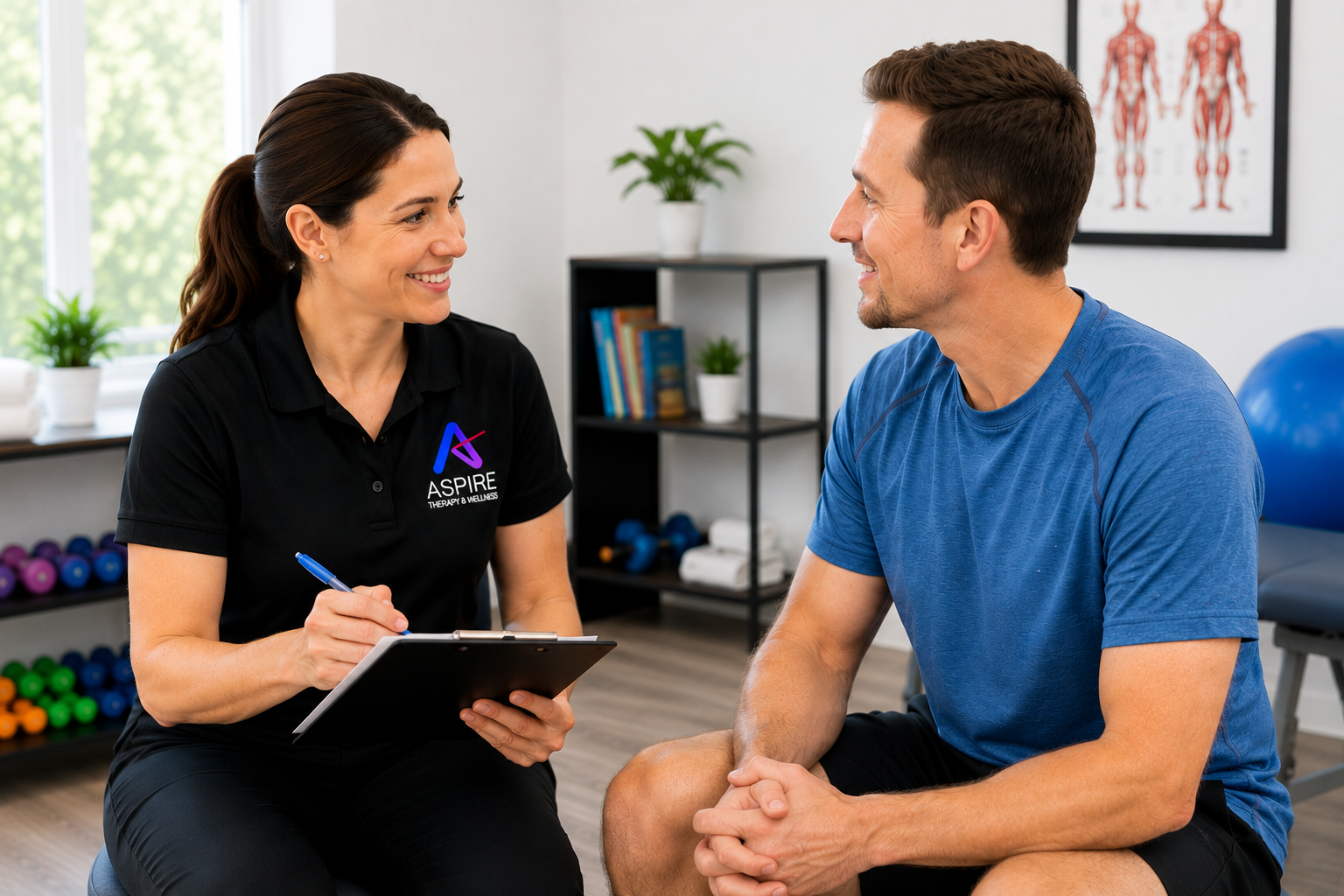 ASPIRE occupational therapist working with a patient in Louisville, CO